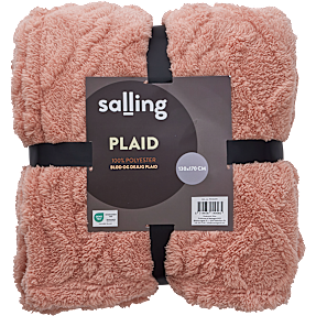 Salling jacquard softplaid - rosa