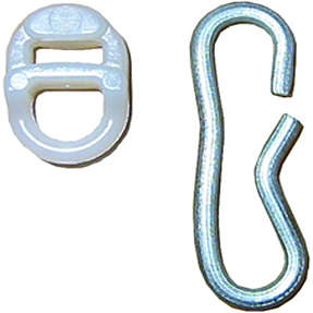 Glider/krog til kabinestang 12 stk.