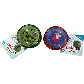 Scoop yoyo m. lys – flere varianter – assorteret