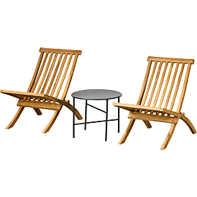 Kærholm foldestole med Altea sidebord