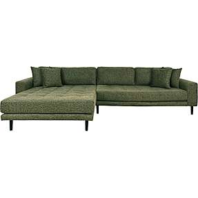 Aya venstrevendt loungesofa - olivengrøn