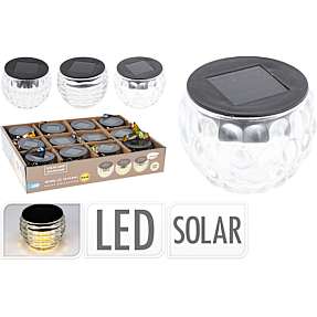Janni solarlys i glas, 5x6,5 cm - assorteret