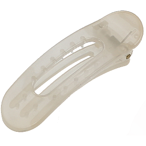 CBYH dame flad hårklemme - råhvid