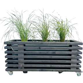 Luksus plantekasse sorte traller 95 cm