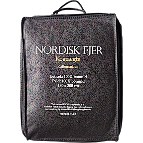 Nordisk Fjer kogeægte rullemadras - 180x200 cm