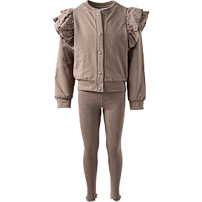 VRS børne sweat sæt str. 134/140 - beige