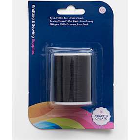 CraftnCreate sytråd ekstra stærk - sort