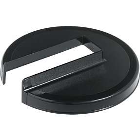 Låg til filtertragt med slids - sort