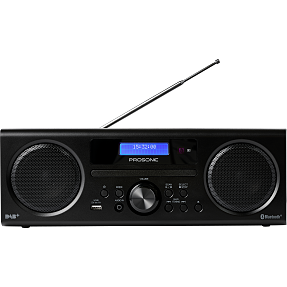 Prosonic hifi-1000 musikanlæg DAB+/FM/CD/Bluetooth - sort
