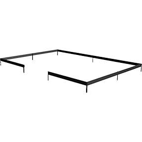 Juliana drivhussokkel til Grand Oase 18,8 m² - sort