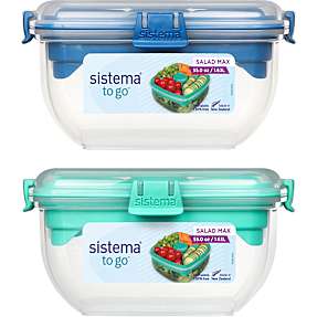 Sistema Salad Max To Go (1,63L) - flere varianter - assorteret
