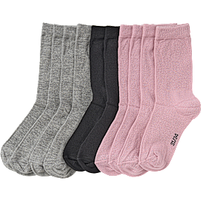 VRS børne 10-pak strømper str. 26/30 - multifarvet