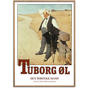 Tuborg manden - 50x70 cm