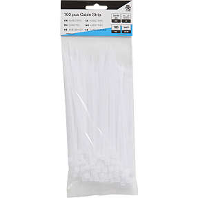 HomeFixer strips 100 stk - hvid