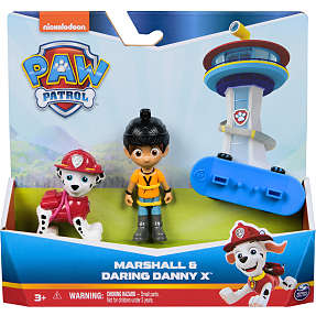 Paw Patrol Hero Pup - Daring Danny og Marshall