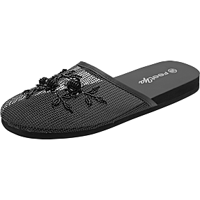 Dame slippers str. 36 - sort