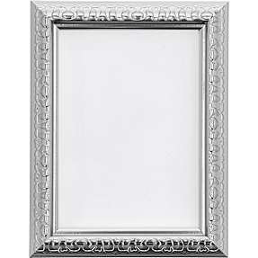 Ramme med antikt udtryk i sølvfarve - 13x18 cm