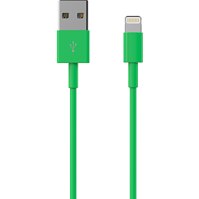 Sinox Lightning kabel 1 meter - grøn
