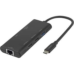 Deltaco usb-c dockingstation