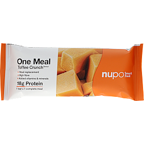 Måltidserstatningsbar m. toffeesmag og chokoladeovertræk