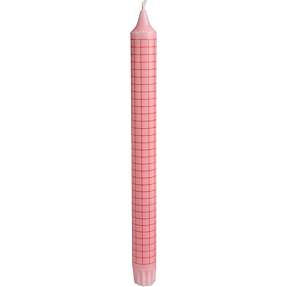 Grafiske stagelys 24 cm - rosa