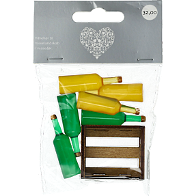 Julefryd nissedørs tilbehør - kasse med 6 flasker