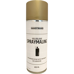 Handymand spraymaling halvblank 0,4 liter - guldfarvet