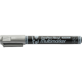 Danpen akryl multimarker - silver metallic