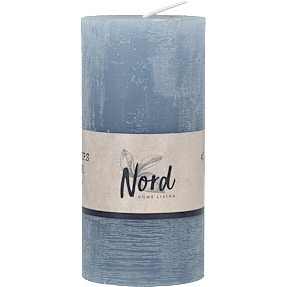 Salling rustikt bloklys 6x12,5 cm - sand