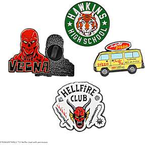 Stranger Things sæt af 4 Pins - sæson 4