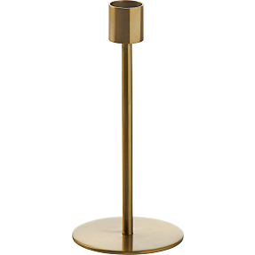 Lysestage H:17,5 cm - messingfarvet