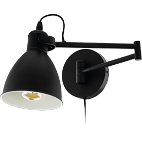 San Peri væglampe - sort