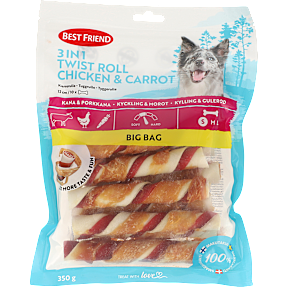 Tyggeben m. kylling og gulerod