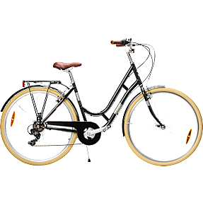 PUCH Style damecykel 7 gear 28" - sort