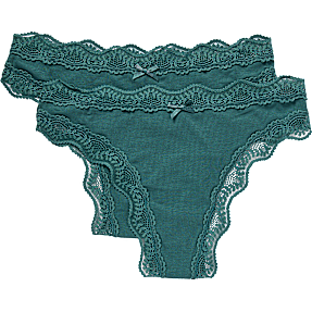 VRS dame 2-pak g-streng str. S - grøn