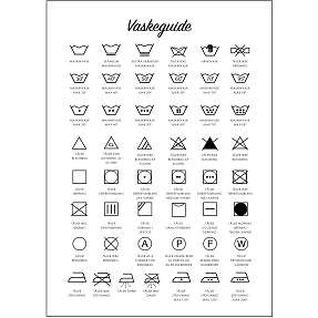 Vaskeguide - 70x100 cm