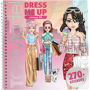 TOPModel Dress Me up Shopping Tour stickersbog