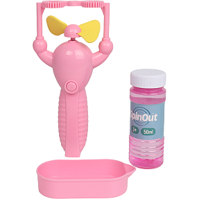 SpinOut sæbeboblemaskine - lyserød