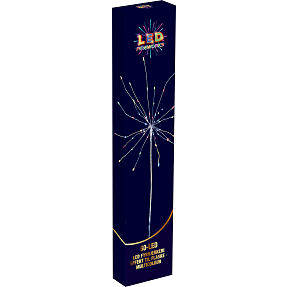 LED Fireworks Starburst flaske - 60 LED