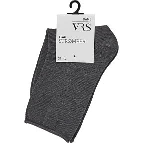 VRS dame glimmerstrømper str. onesize - grå