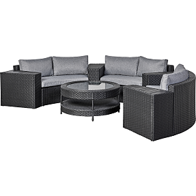 Locarno loungesæt - sort