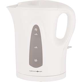 Køkkenchef elkedel 1,7 liter - hvid