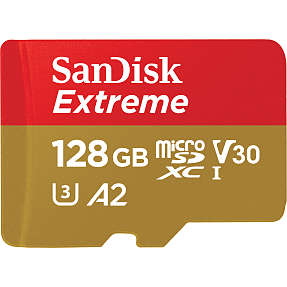 Sandisk microsdxc extreme hukommelseskort - 128gb 170mb/s