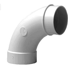 Bøjning 90º, lang blød med nippel