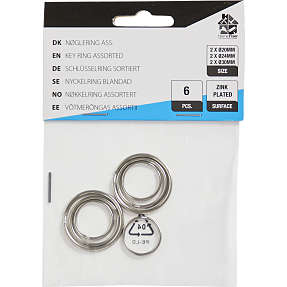 HomeFixer nøglering 6 stk