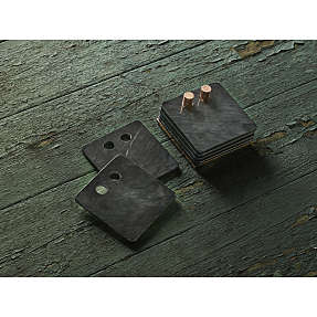 Neon Living marmor glas brikker – sort