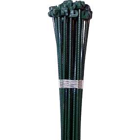 HORTUS tentorpæl grøn med grå isolator Ø8x1100mm.- 25 stk.
