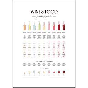 Wine & food pairing - 30x40 cm