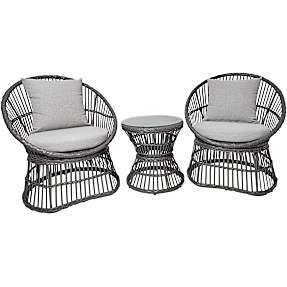 Mason loungesæt m. hynder - grå