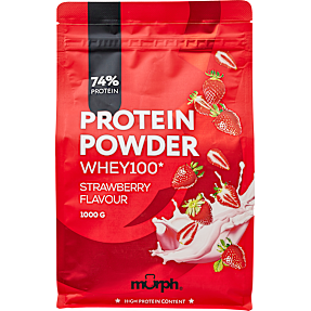Proteinpulver m. jordbærsmag